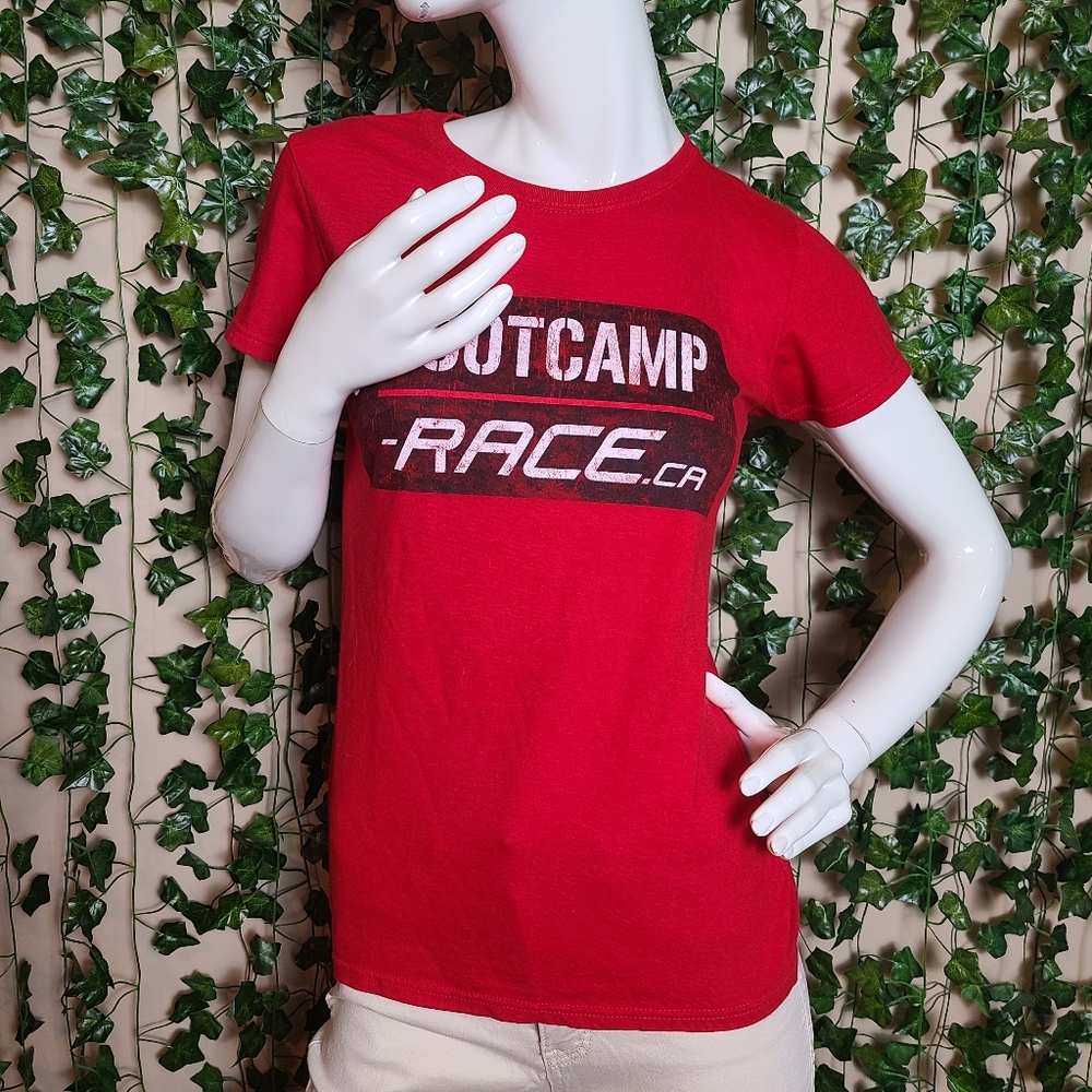 Gildan Softstyle Women's Bootcamp Race Workout Race Motivational T-Shirt